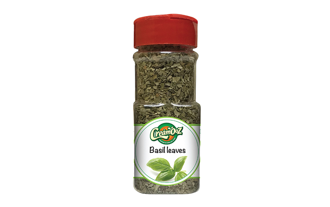 Creamooz Basil Leaves    Plastic Bottle  40 grams